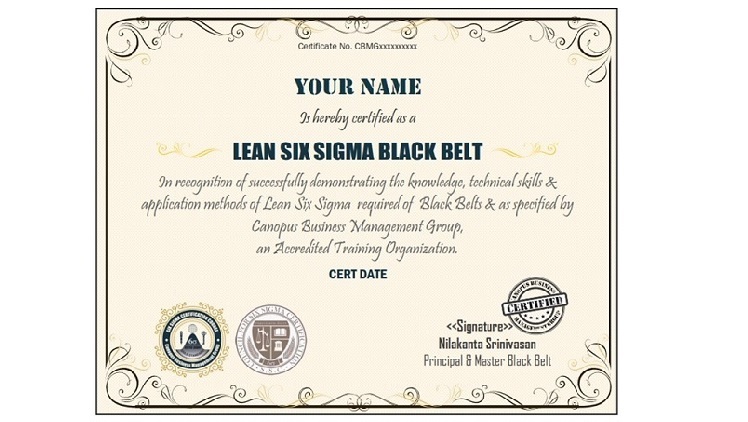 Six Sigma Black Belt Certification Test