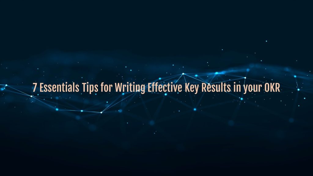 writing effective key results in OKR